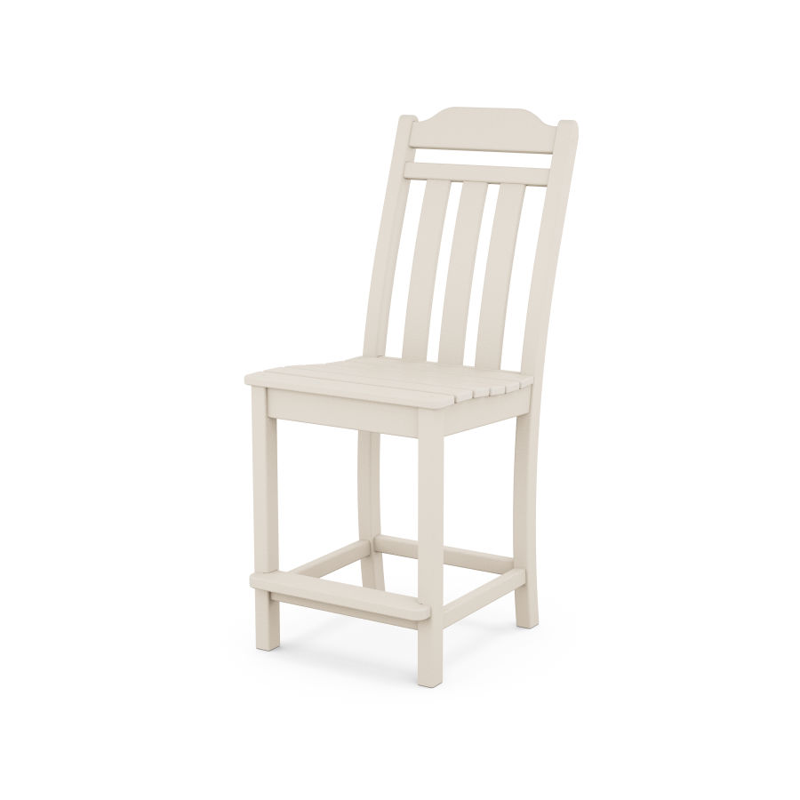 POLYWOOD Country Living Counter Side Chair in Sand