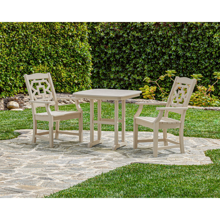 POLYWOOD Chinoiserie 3-Piece Dining Set