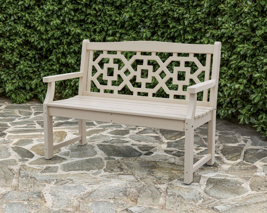 Chinoiserie 48” Garden Bench