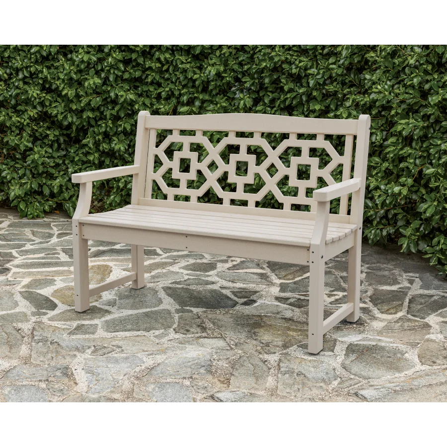 Chinoiserie 48” Garden Bench