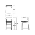 Thumbnail for Modern Studio Urban Lowback Counter Chair