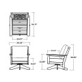 Thumbnail for Chippendale Deep Seating Swivel Chair