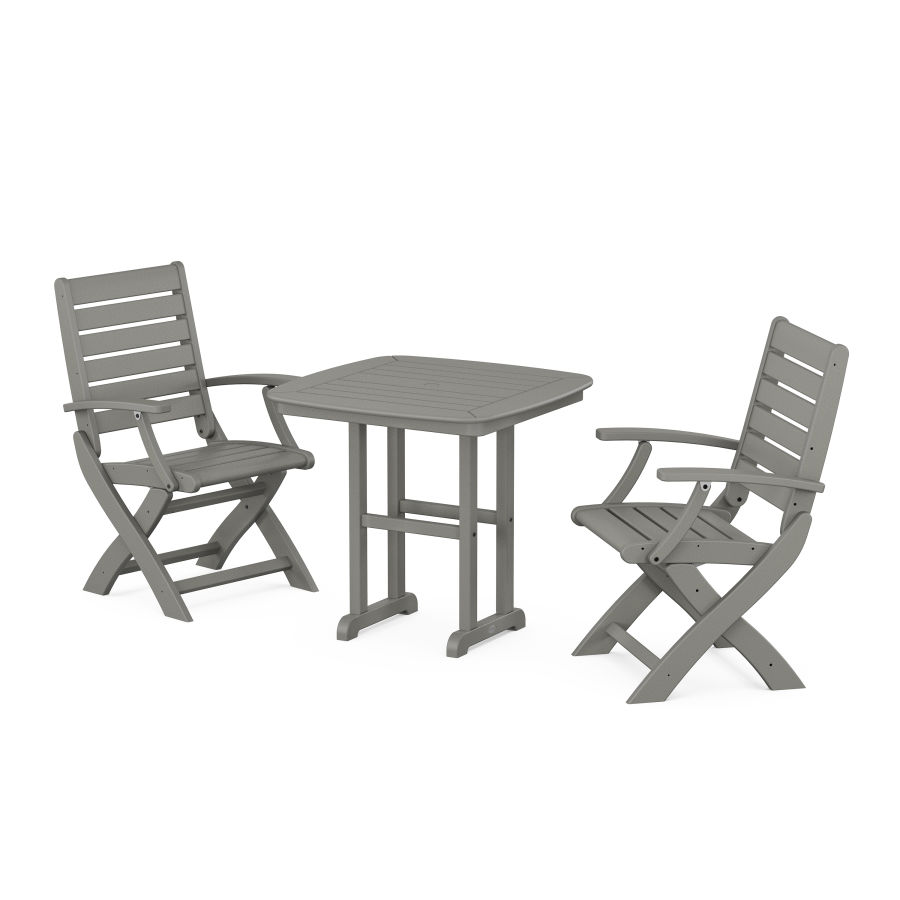 POLYWOOD Signature Folding Chair 3-Piece Dining Set