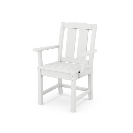 POLYWOOD Mission Dining Arm Chair in White