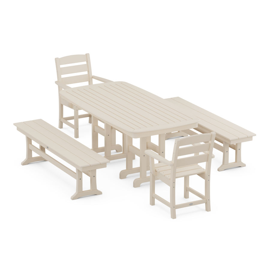 POLYWOOD Lakeside 5-Piece Dining Set in Sand