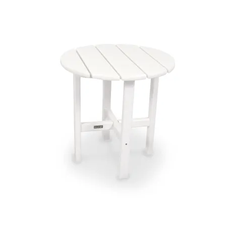 POLYWOOD 18" Round Side Table by Ivy Terrace™ in White