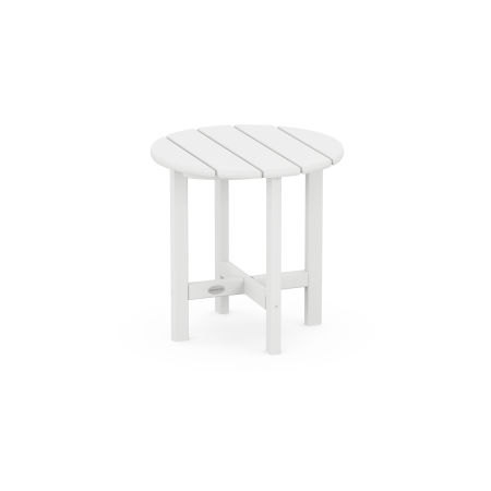 Round 18" Side Table in White
