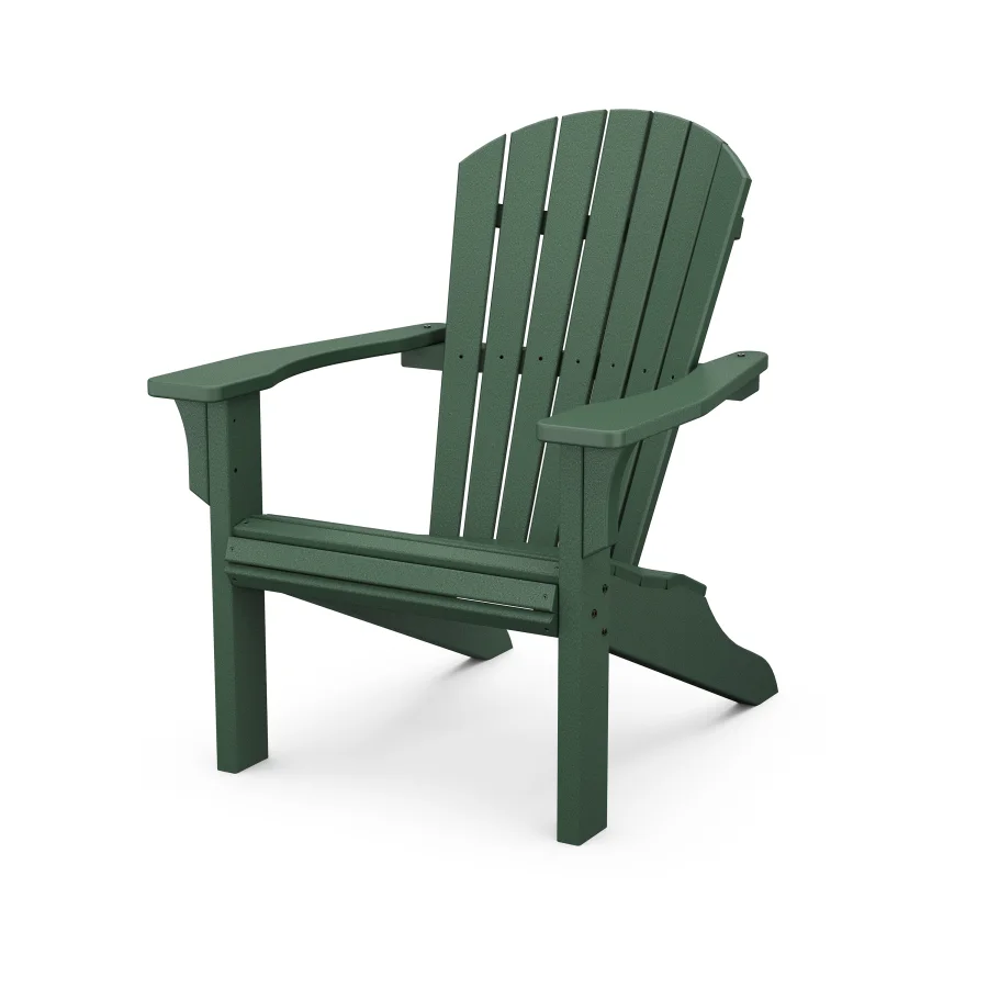 POLYWOOD Seashell Adirondack in Green