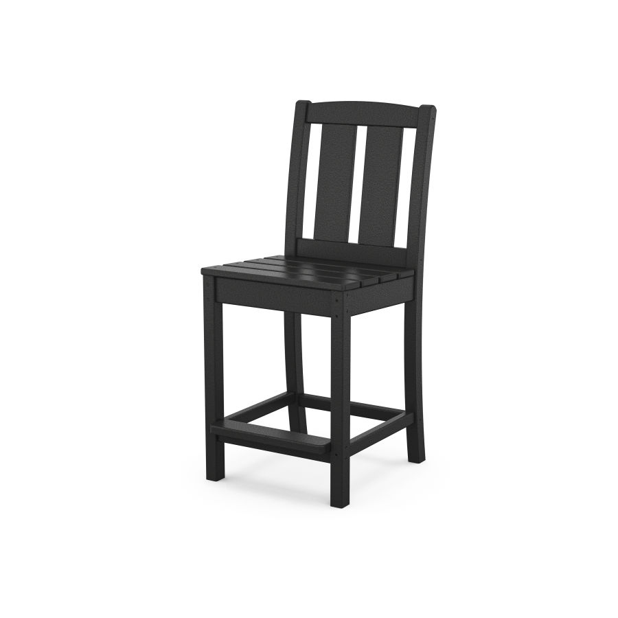 POLYWOOD Mission Counter Side Chair in Black