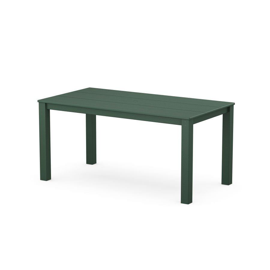 POLYWOOD Studio Parsons 34" X 64" Dining Table in Green