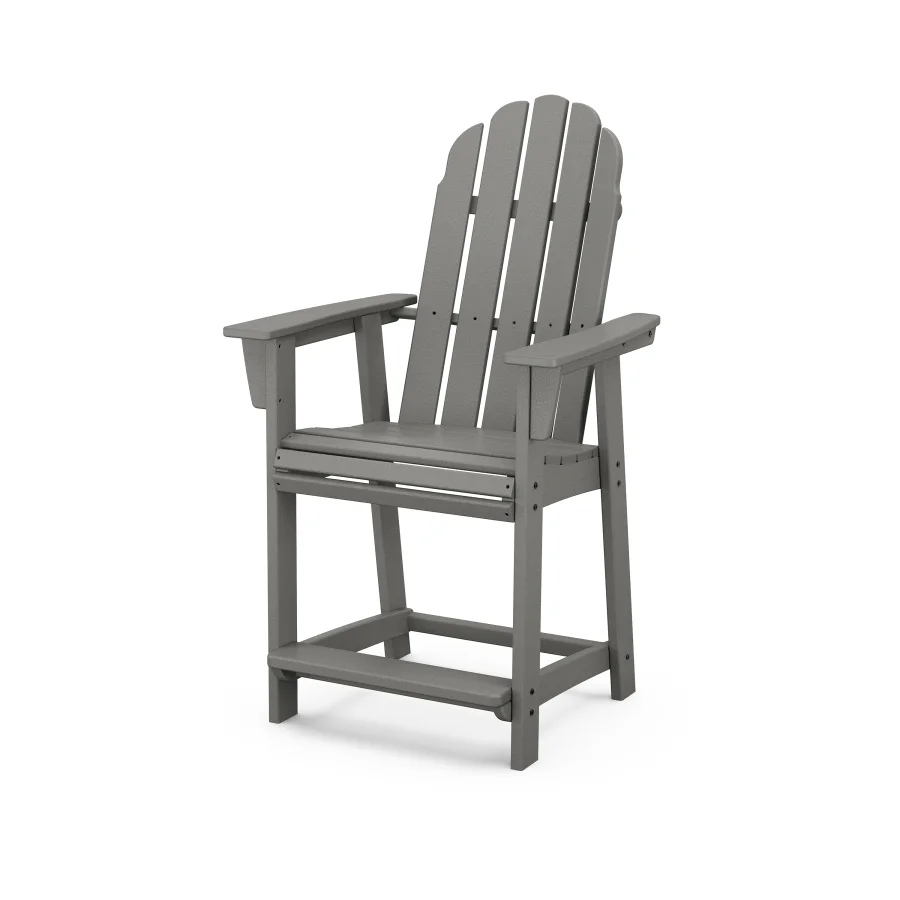 POLYWOOD Vineyard Curveback Adirondack Counter Chair