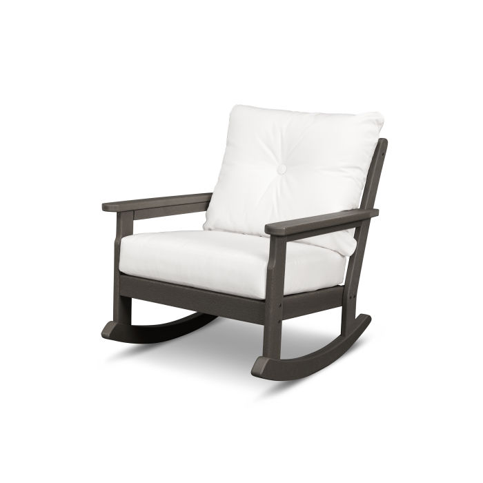 Vineyard Deep Seating Rocking Chair in Vintage Finish