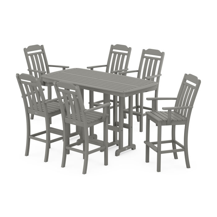 POLYWOOD Country Living Arm Chair 7-Piece Bar Set