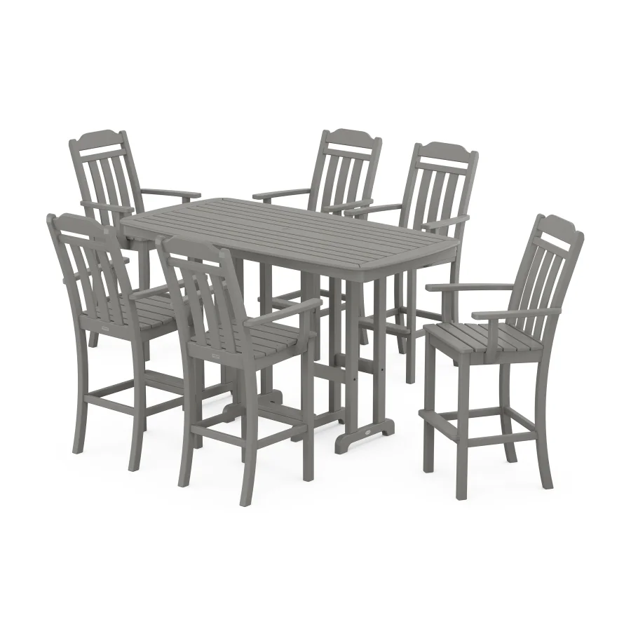 POLYWOOD Cottage Arm Chair 7-Piece Bar Set