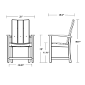 Thumbnail for Modern Adirondack Dining Chair