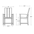 Thumbnail for Modern Adirondack Dining Chair