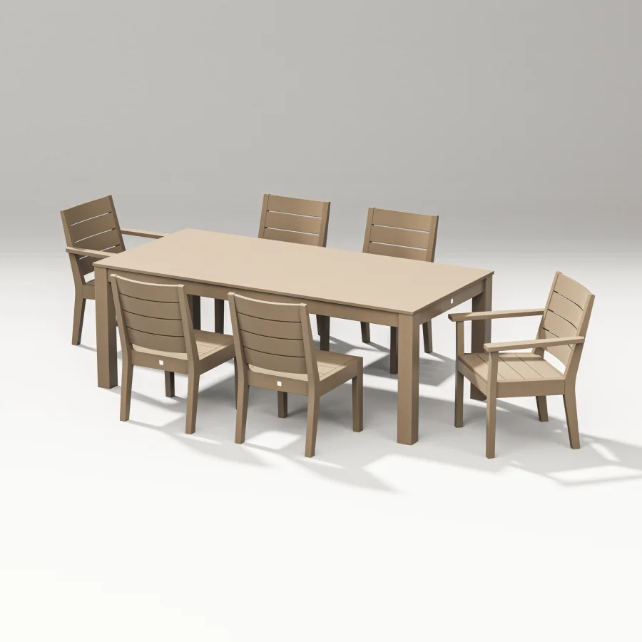 POLYWOOD Latitude 7-Piece Dining Set - Parsons 84"