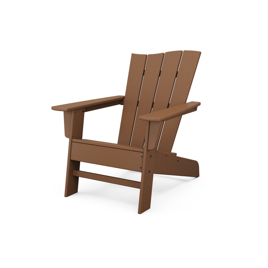 POLYWOOD The Wave Chair Right in Teak