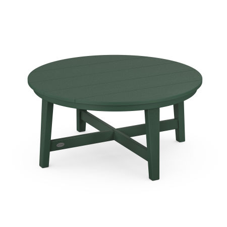 Newport 36" Round Coffee Table in Green