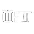 Thumbnail for Nautical Trestle 37" Dining Table