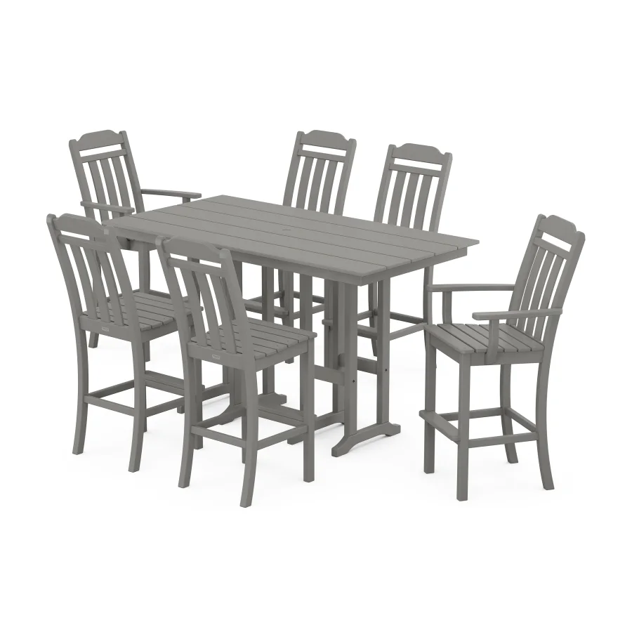 POLYWOOD Cottage 7-Piece Farmhouse Bar Set