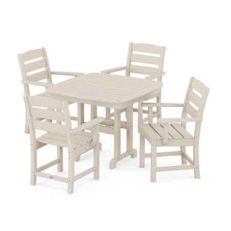 Lakeside 5-Piece Arm Chair Dining Set in Sand