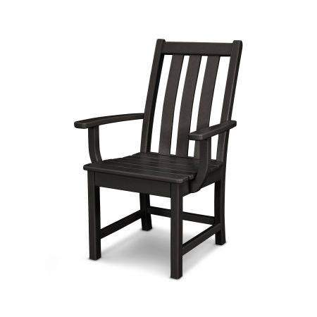 Vineyard Dining Arm Chair in Black