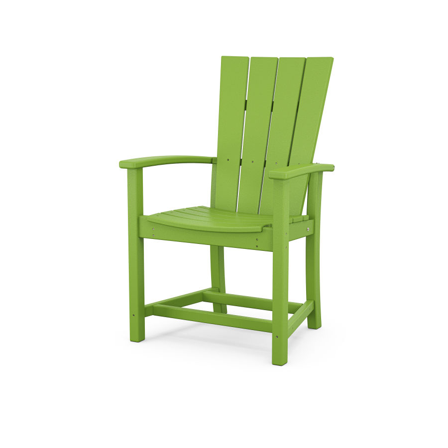 POLYWOOD Quattro Adirondack Dining Chair in Lime
