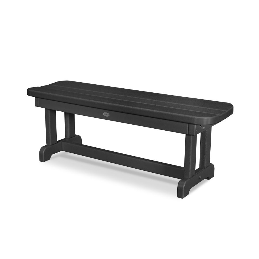 POLYWOOD Park 48" Backless Bench in Black