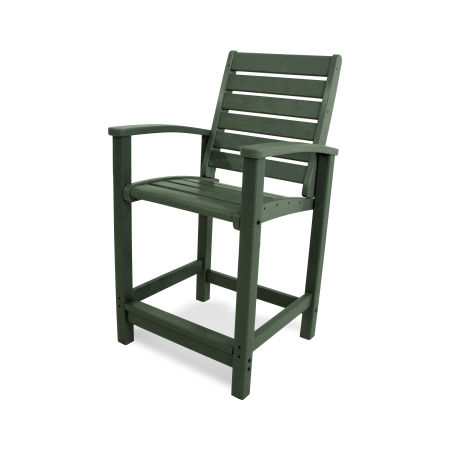 POLYWOOD Signature Counter Chair in Green