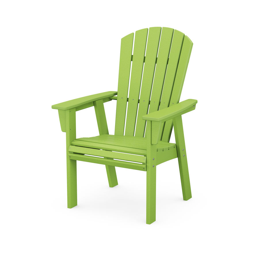 POLYWOOD Nautical Adirondack Dining Chair in Lime