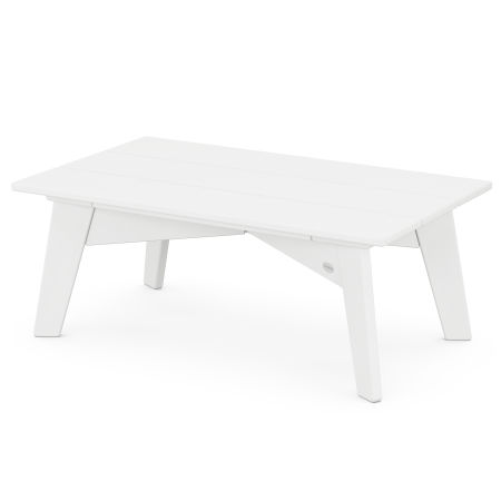 POLYWOOD Riviera Modern Coffee Table in White