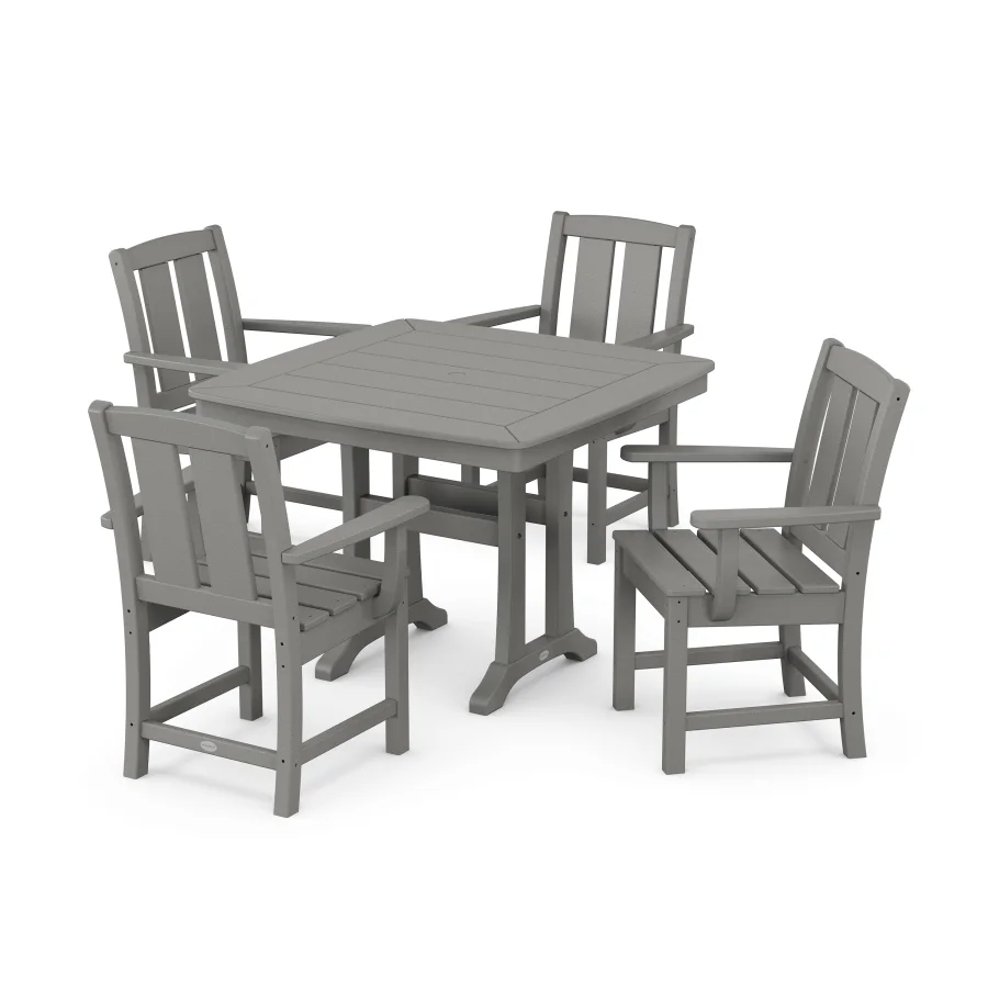 POLYWOOD Mission 5-Piece Dining Set with Trestle Legs