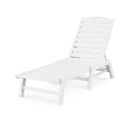 Nautical Chaise in White