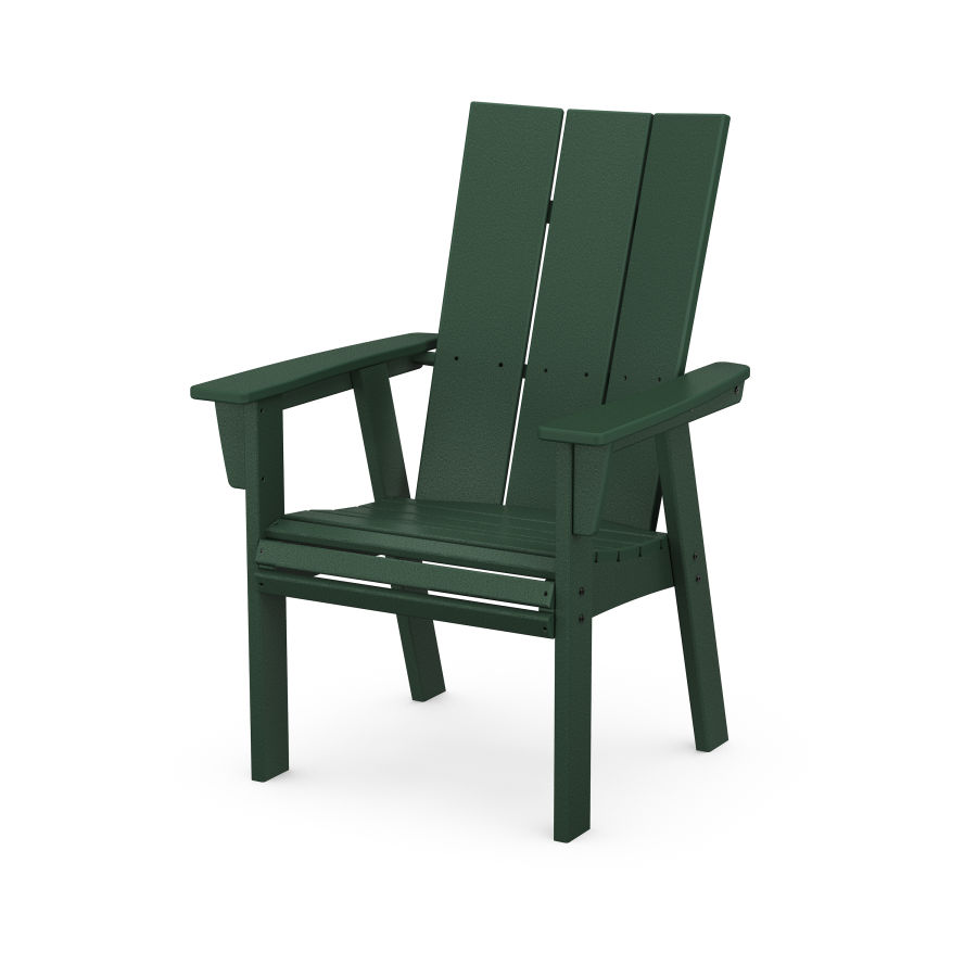 POLYWOOD Modern Curveback Upright Adirondack Chair in Green