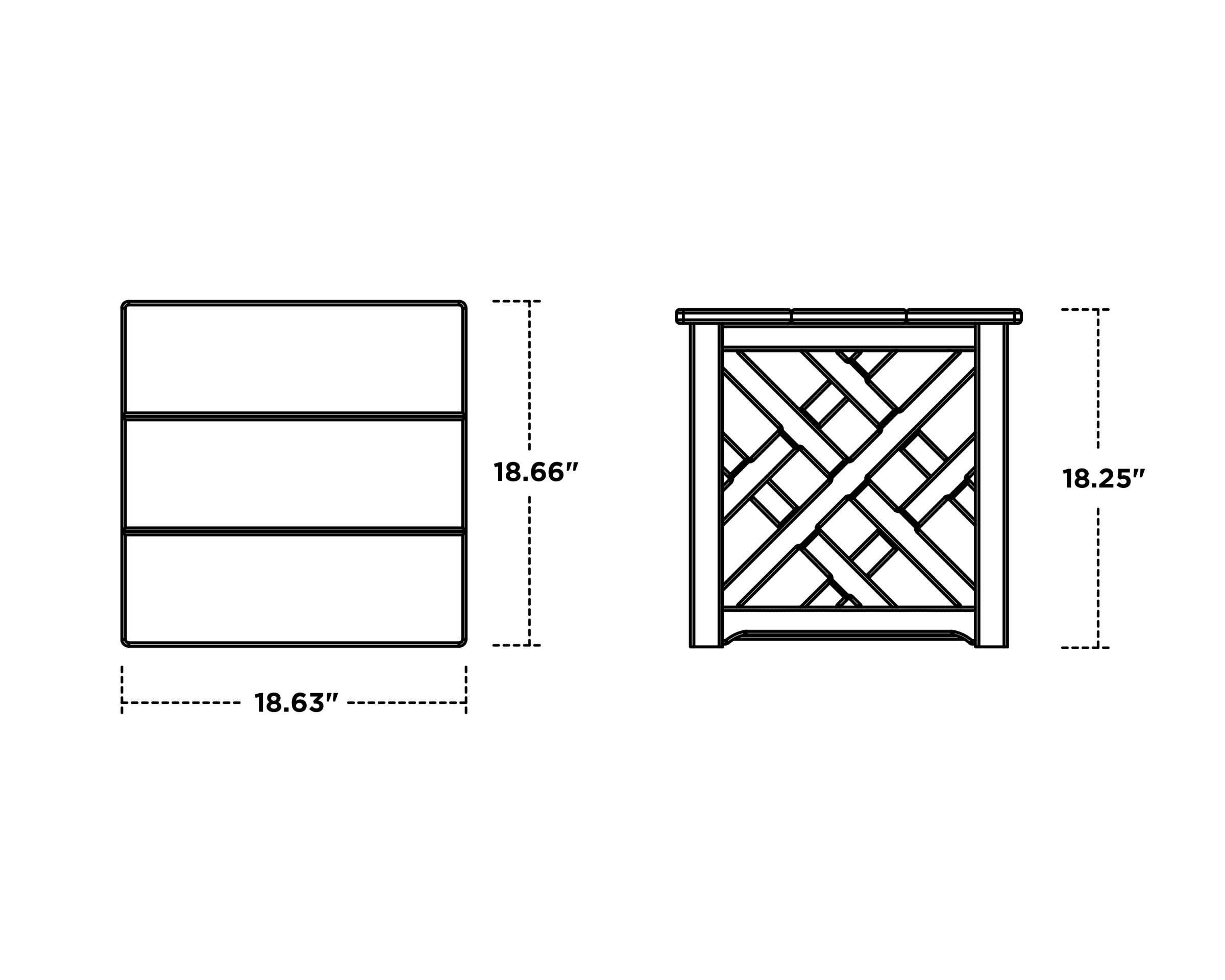 Dimensions for Chippendale Accent Table