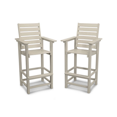 POLYWOOD Captain Bar Chair Duo in Sand