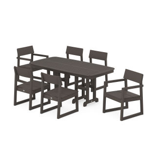 EDGE 7-Piece Dining Set in Vintage Finish