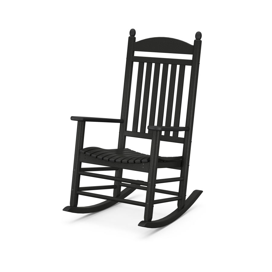 POLYWOOD Jefferson Rocking Chair in Black