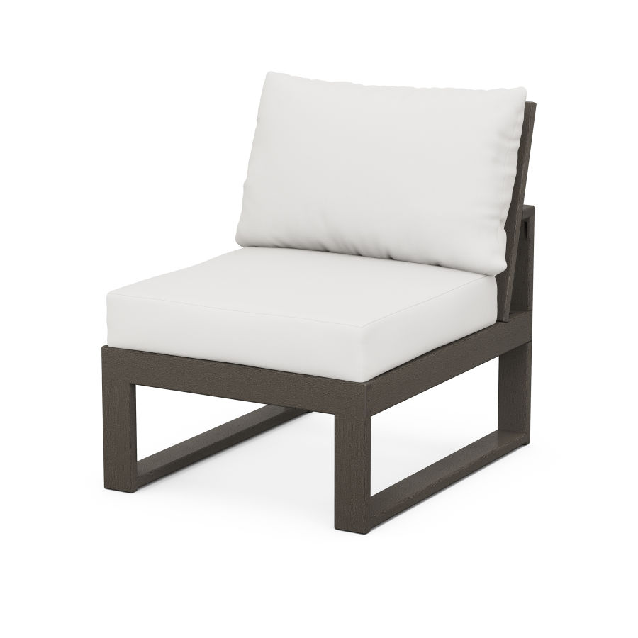 POLYWOOD Modular Armless Chair in Vintage Finish