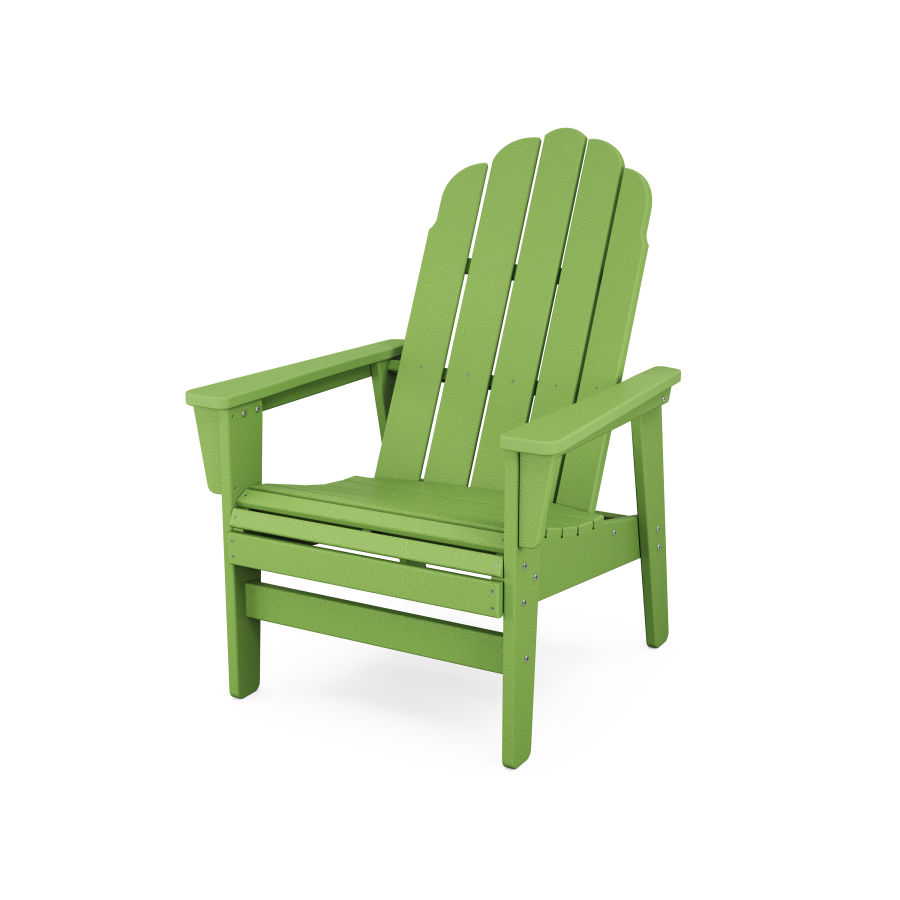 POLYWOOD Vineyard Grand Upright Adirondack Chair in Lime