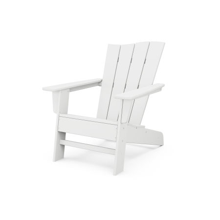 POLYWOOD The Wave Chair Right in White