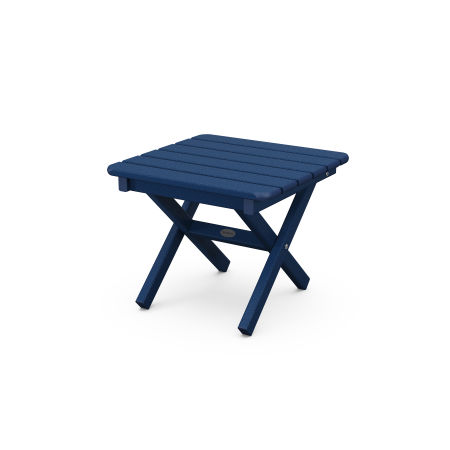 Square Folding 18" Side Table in Navy
