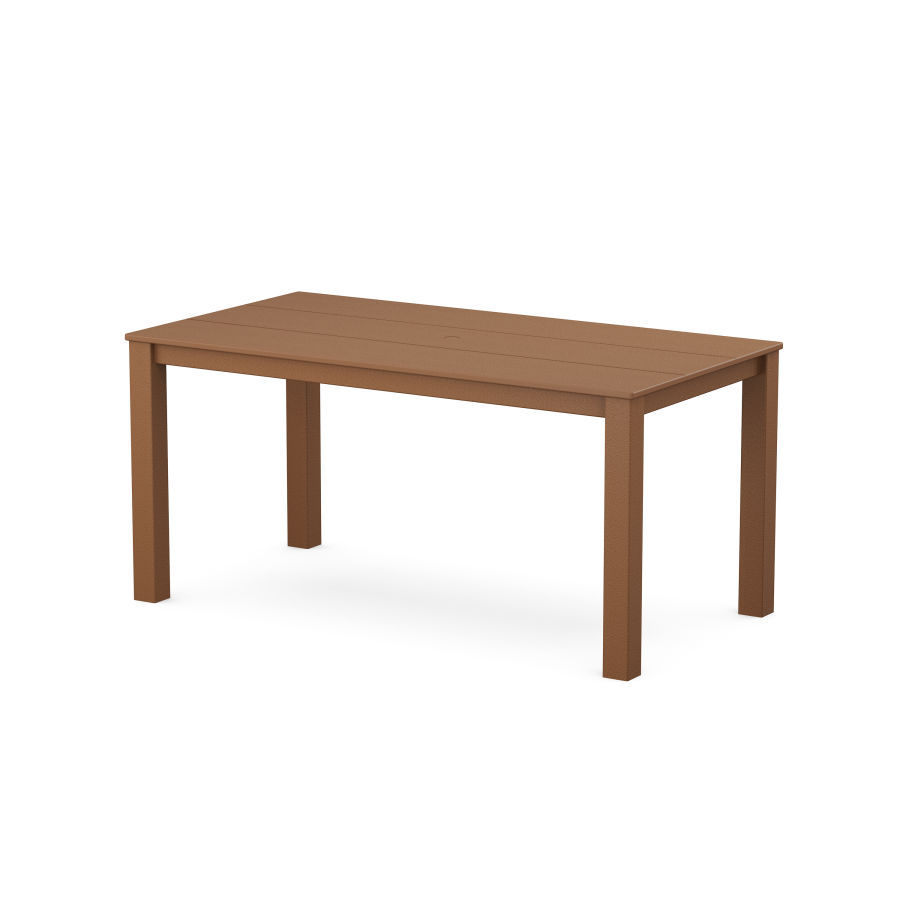 POLYWOOD Studio Parsons 34" X 64" Dining Table in Teak