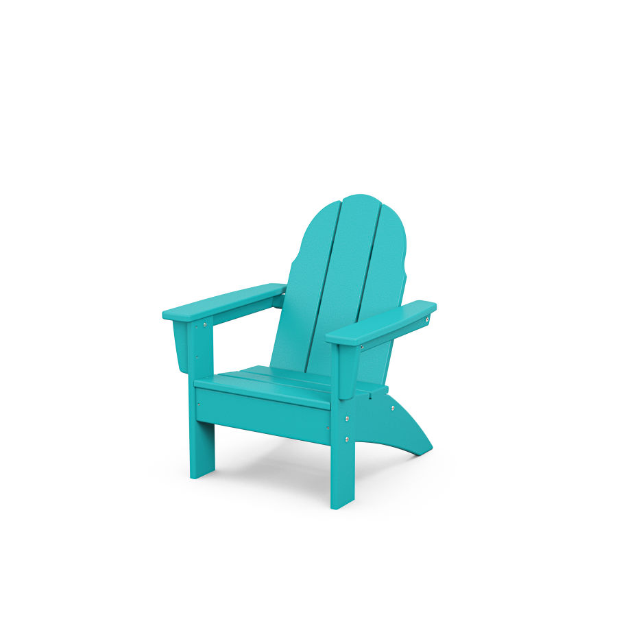 POLYWOOD Kids Vineyard Adirondack Chair in Aruba