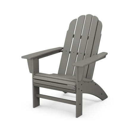 Vineyard Curveback Adirondack Chair in Slate Grey