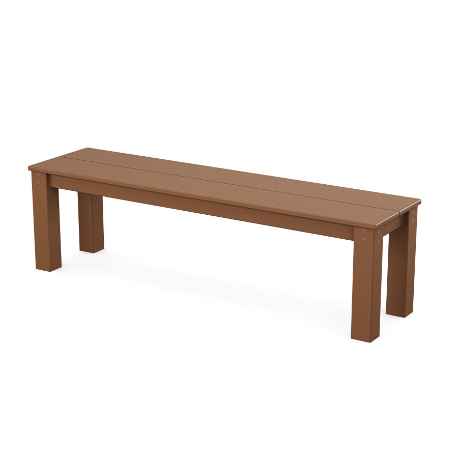 POLYWOOD Parsons 60” Bench in Teak