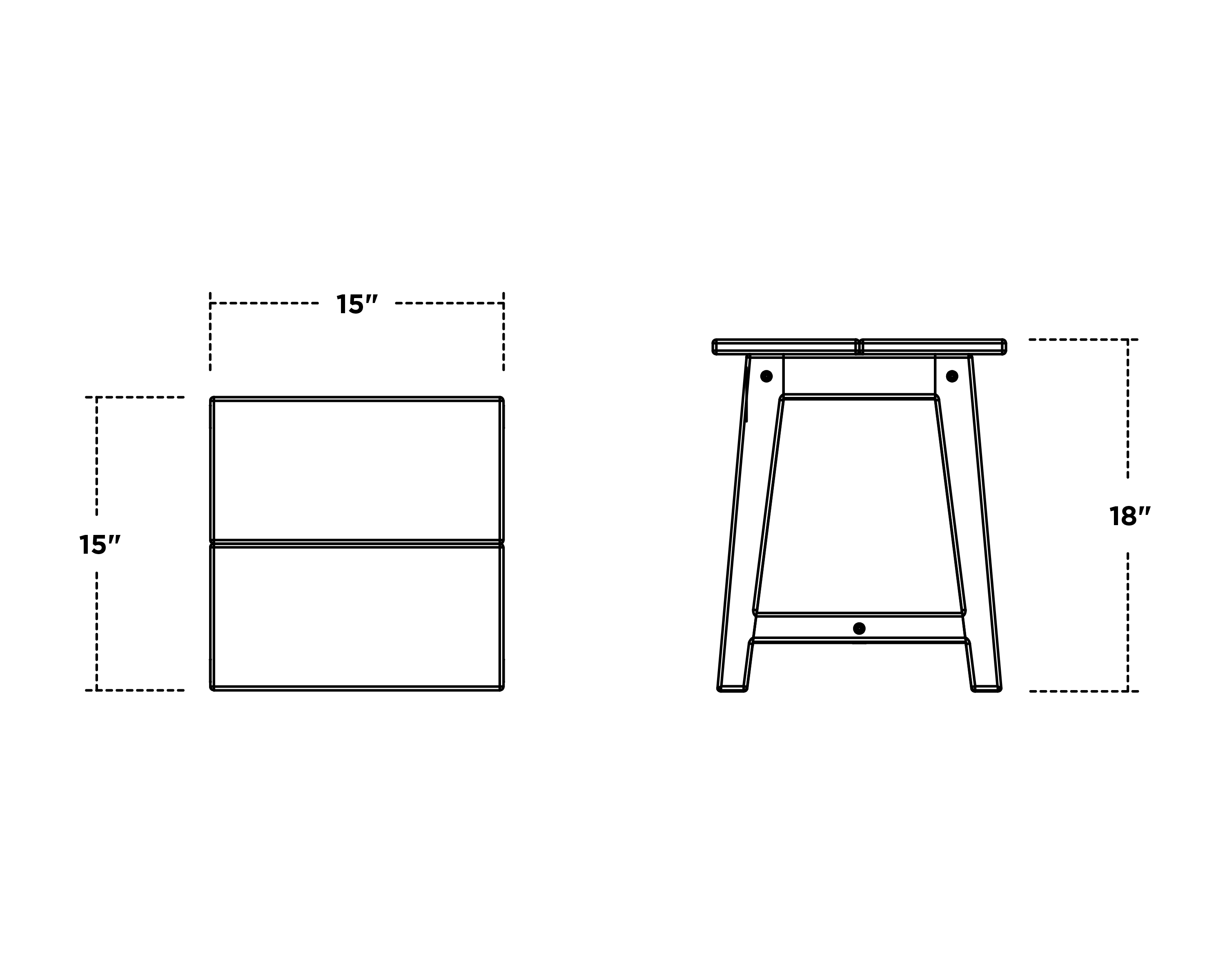 Dimensions for Studio Side Table