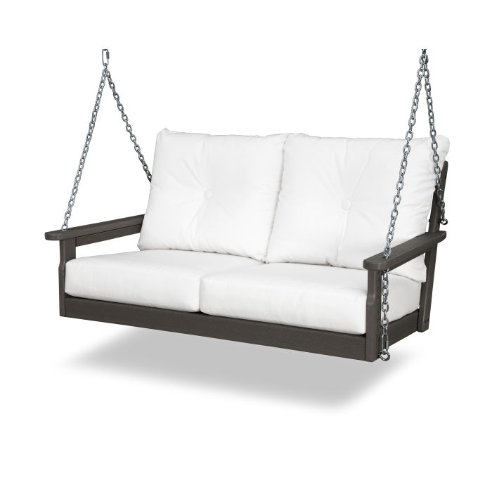 Vineyard Deep Seating Swing in Vintage Finish