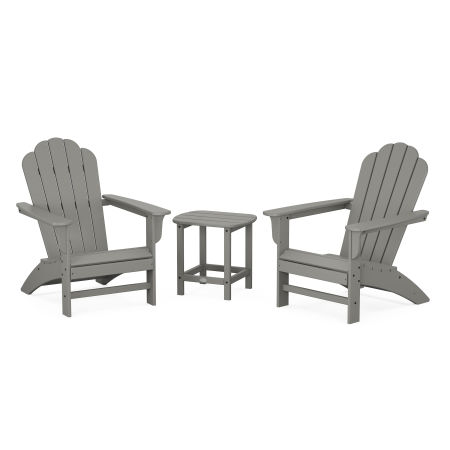 Country Living Adirondack Chair 3-Piece Set in Slate Grey